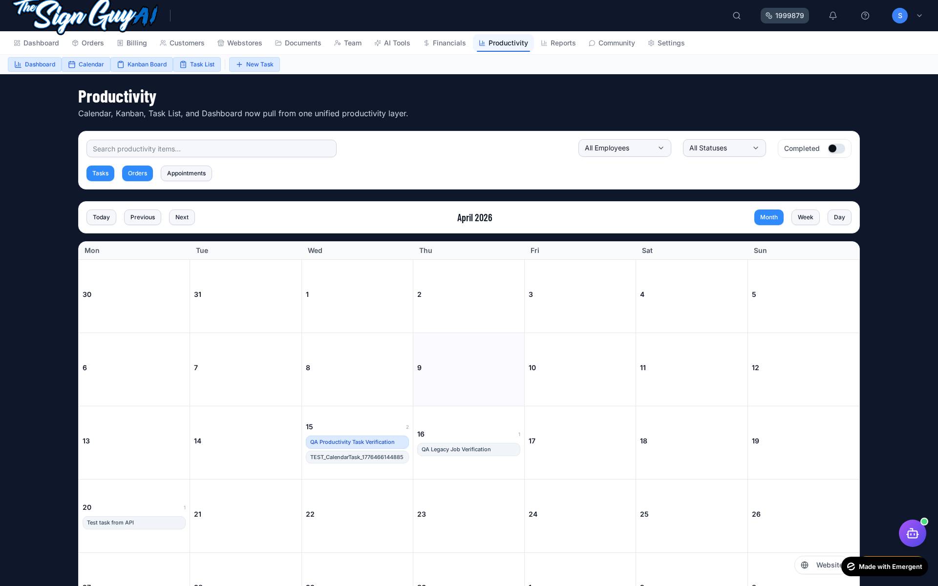 Scheduling & Calendar screenshot